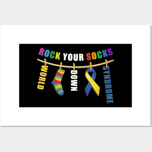 World Down Syndrome Rock Your Socks Awareness Men Women Kids Posters and Art